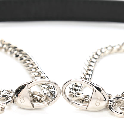 Christian Dior Lambskin Mini Lady Dior Chain Shoulder Strap Black 3 of 4