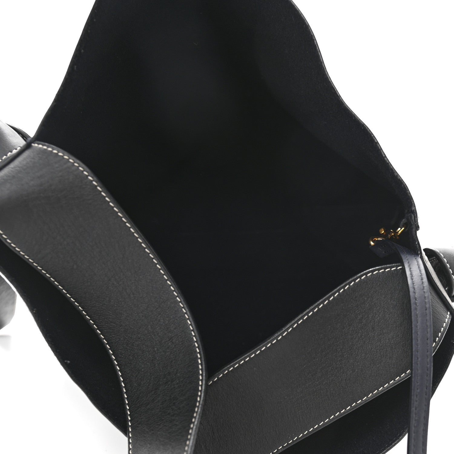 Celine Shiny Smooth Calfskin Small Twisted Cabas Navy Dark Green 5 of 10
