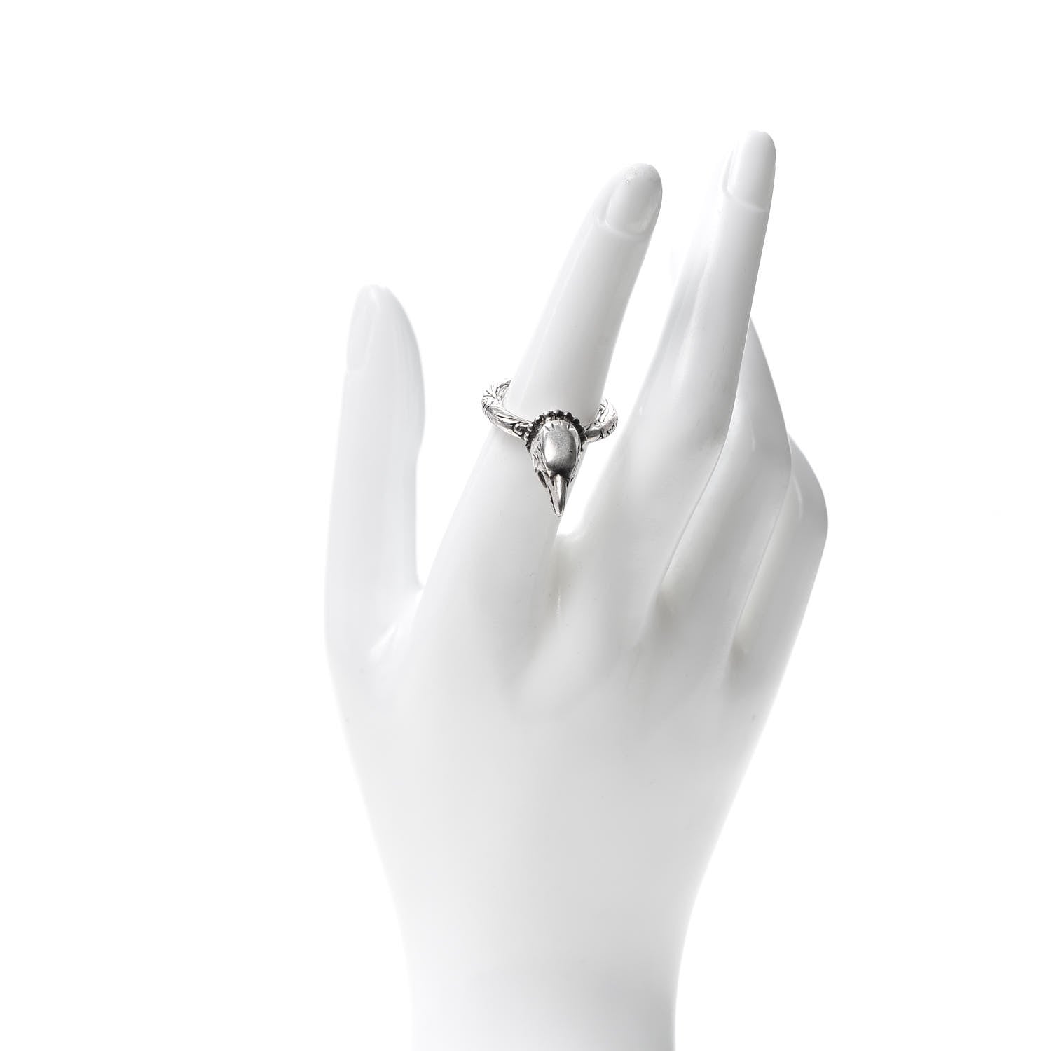 Gucci Sterling Silver Anger Forest Eagle Head Ring 53 6.25 2 of 7