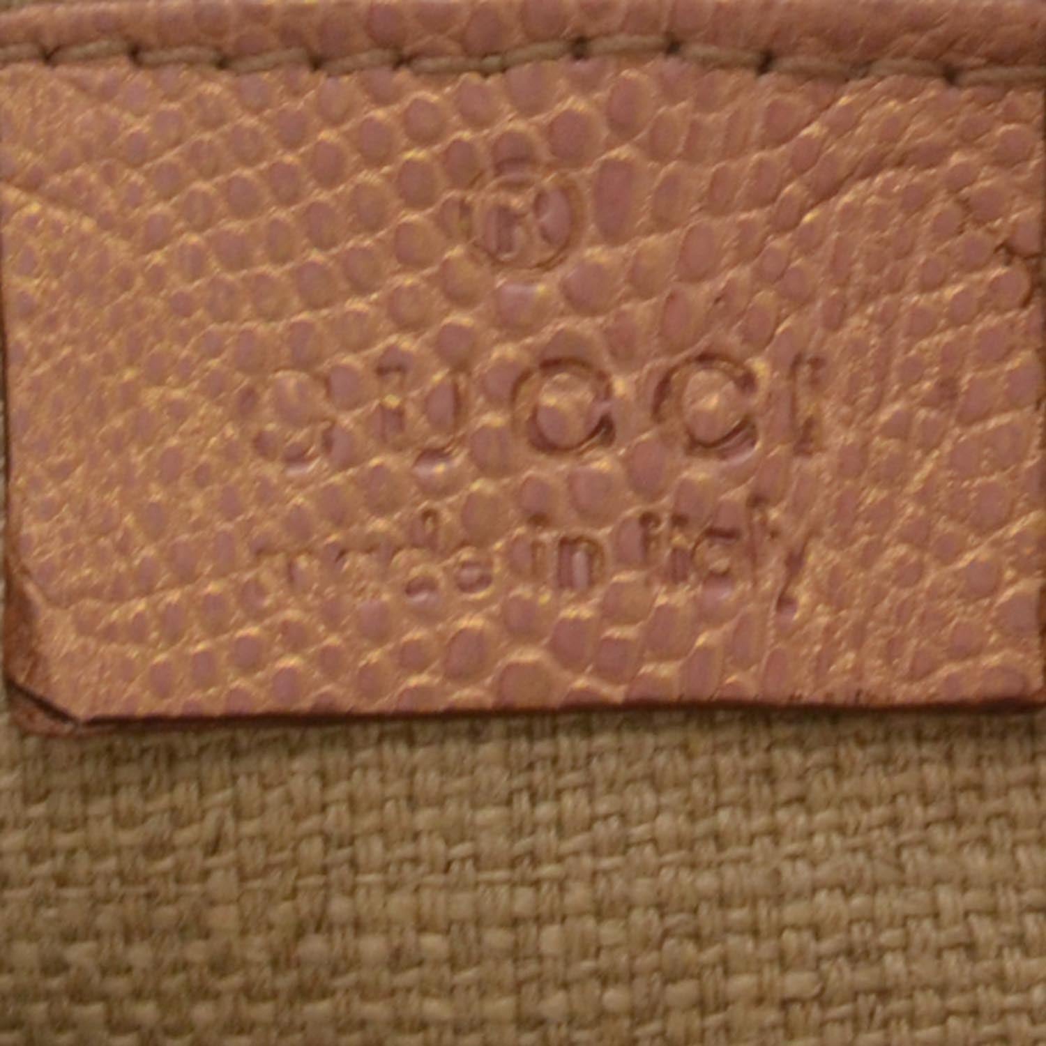 Gucci Monogram Calfskin Lizard Embossed Bamboo Chain Shoulder Bag 5 of 9