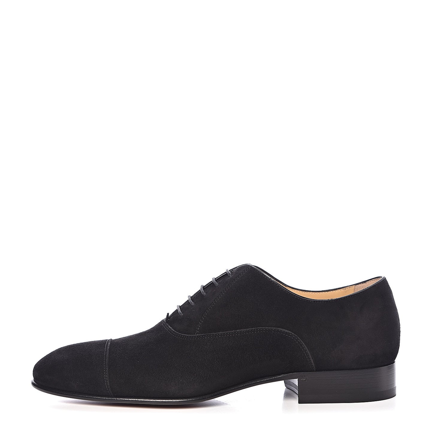 Suede Mens Lace Up Loafers 41 Black