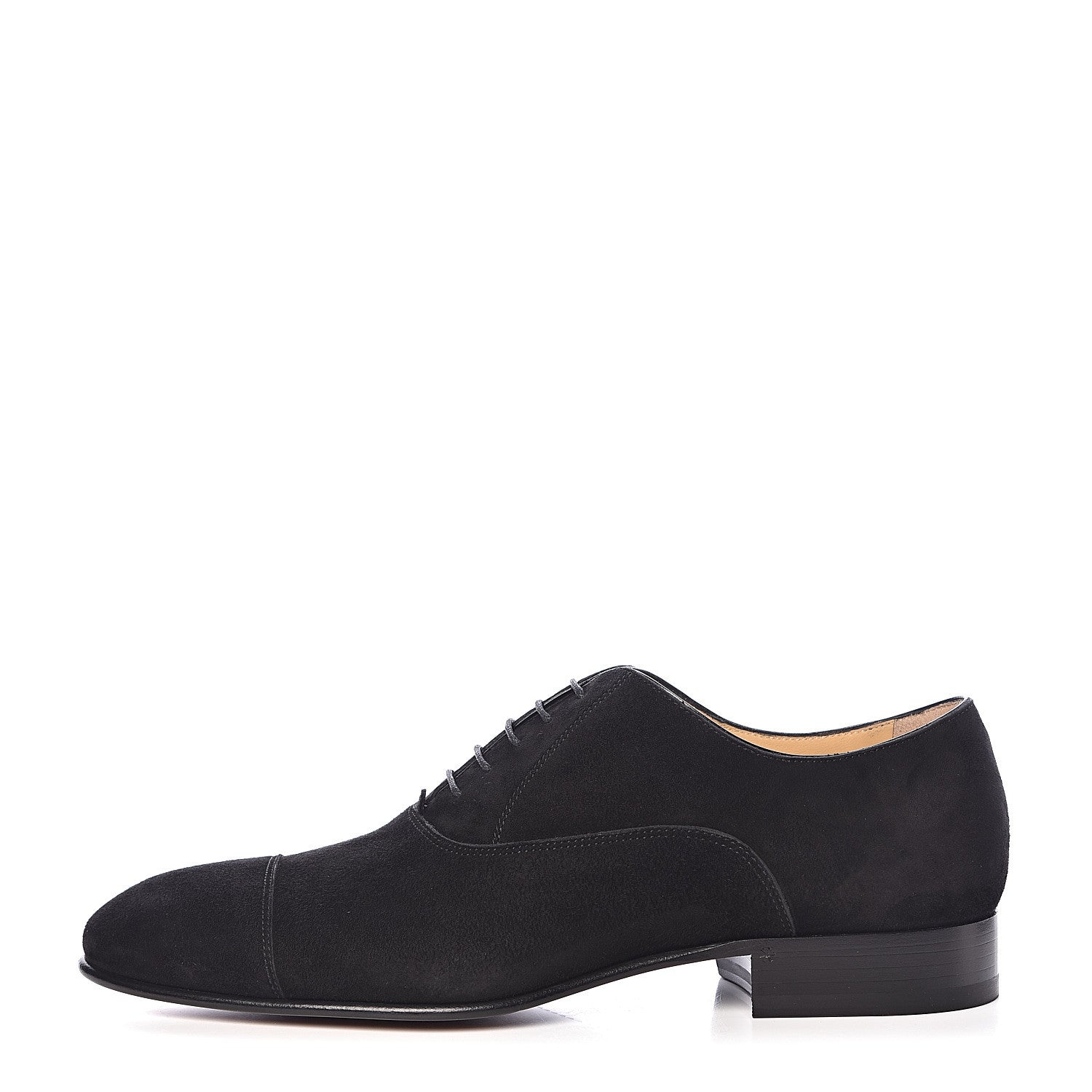 Chanel Suede Mens Lace Up Loafers 41 Black 1 of 8