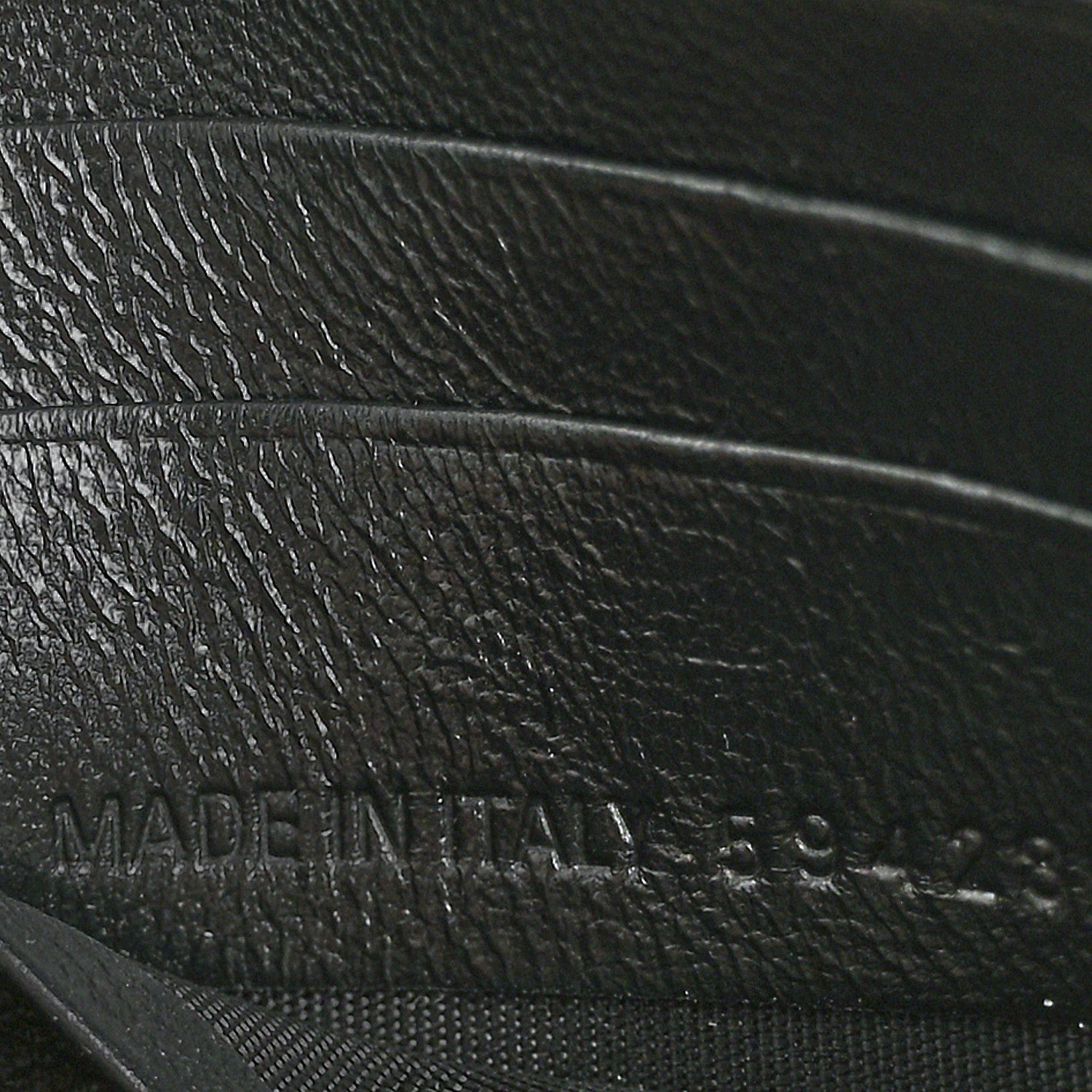 Balenciaga Grained Calfskin Logo Cash Thin Money Wallet Black White 8 of 10