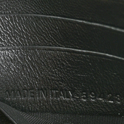 Balenciaga Grained Calfskin Logo Cash Thin Money Wallet Black White 8 of 10