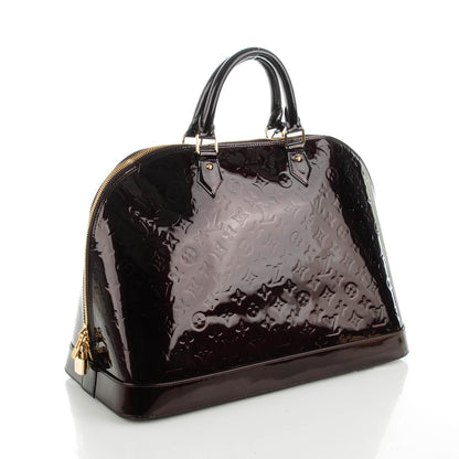 Louis Vuitton Vernis Alma GM Amarante 3 of 8