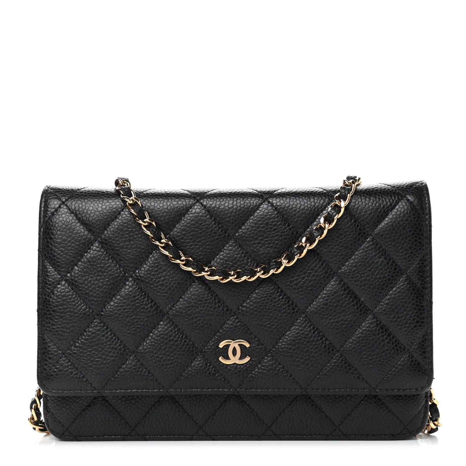 Chanel Caviar Quilted Wallet On Chain WOC Black 1 of 6