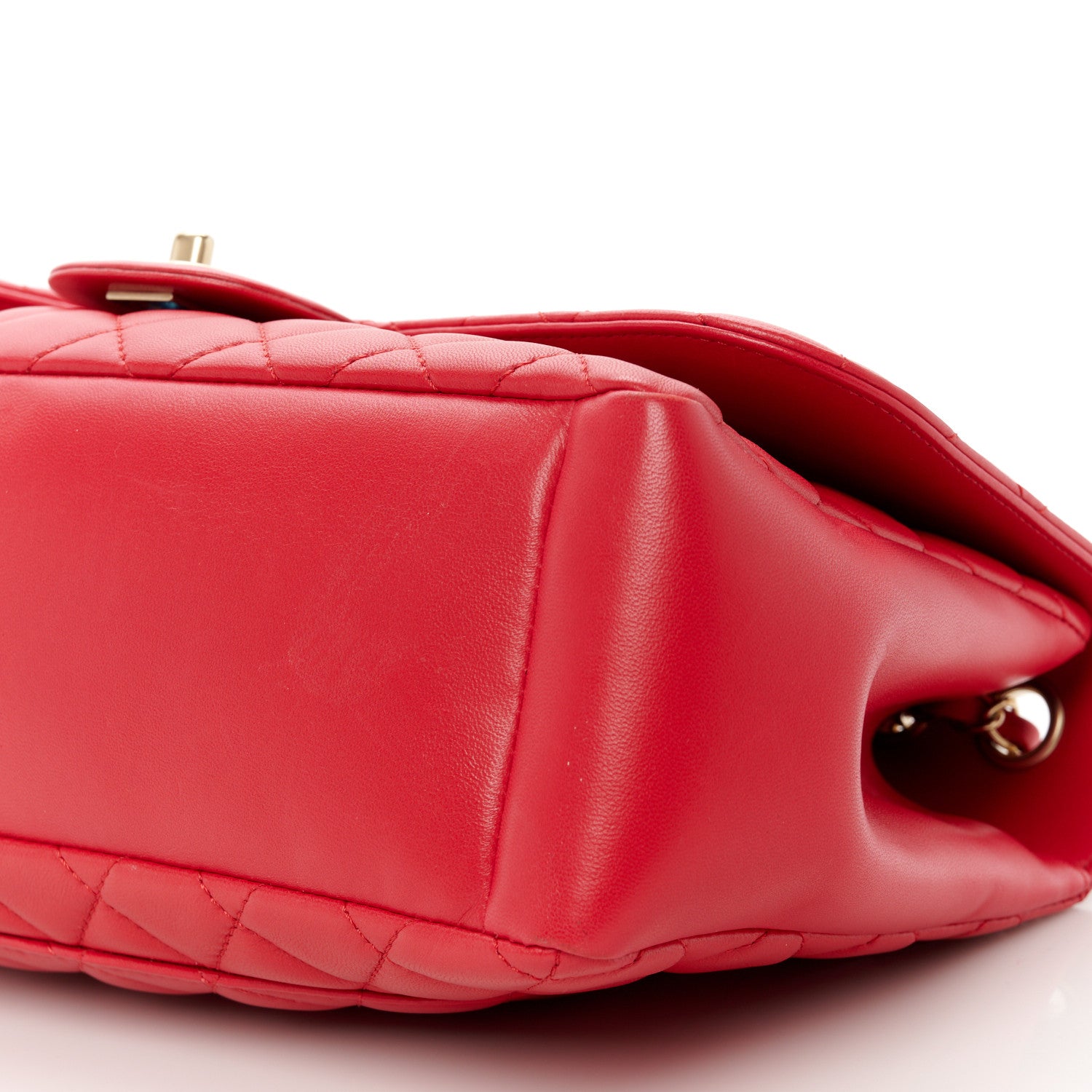 Chanel Lambskin Quilted Jumbo Mademoiselle Chic Flap Fuchsia 11 of 11