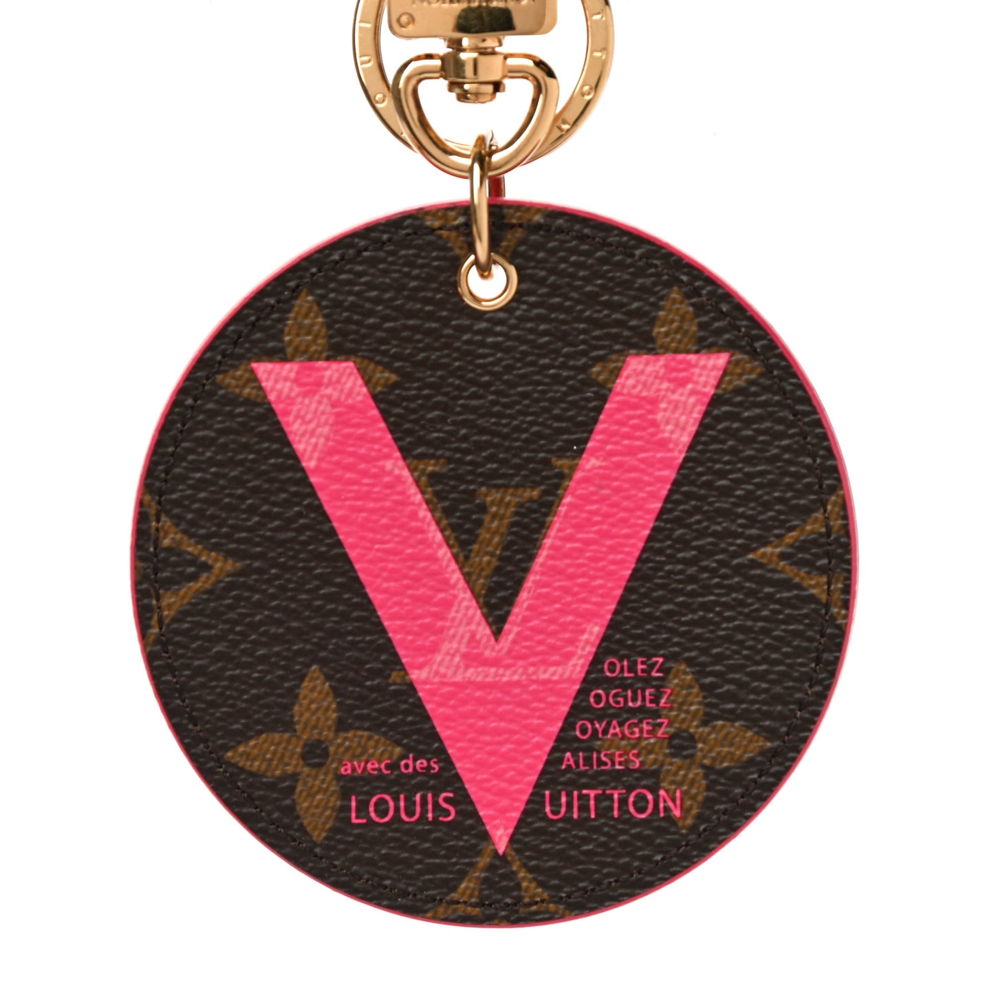 Monogram Illustre V Bag Charm Key Ring Grenade