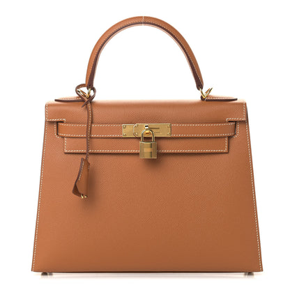 Hermes Epsom Kelly Sellier 28 Gold 1 of 11