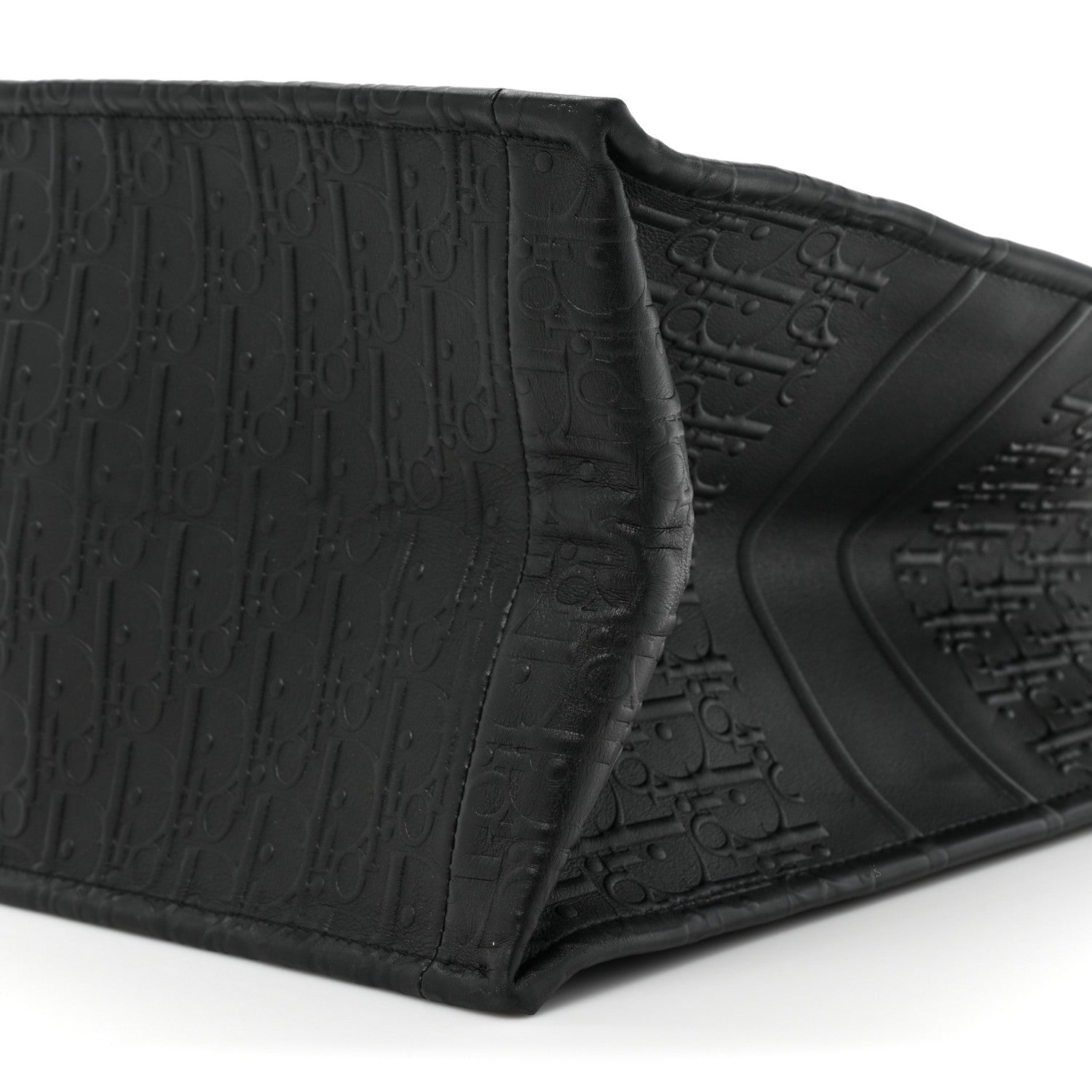 Christian Dior Oblique Calfskin Embossed Large Book Tote Black 8 of 13