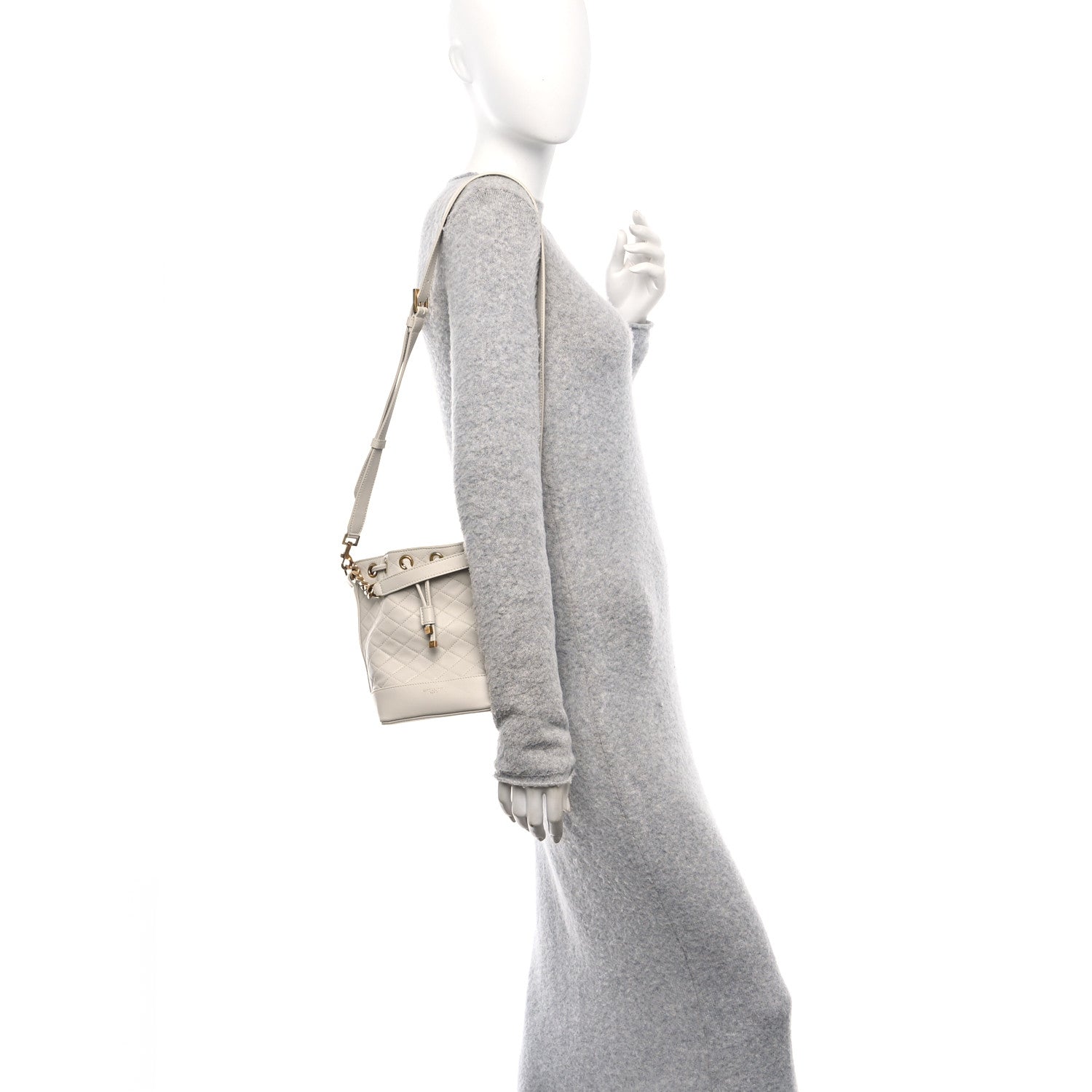 Saint Laurent Lambskin Quilted Small Emmanuelle Bucket Bag  Antique Vintage 2 of 14