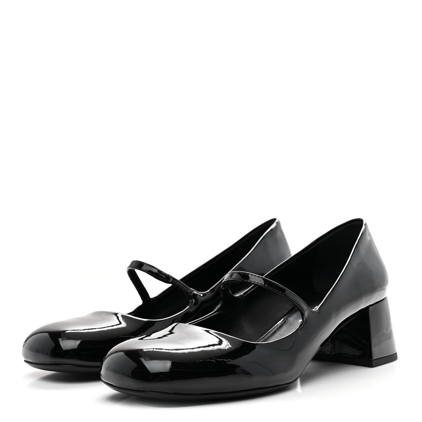 Patent Mary Jane 45mm Pumps 38.5 Black