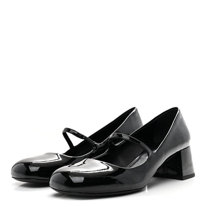Prada Patent Mary Jane 45mm Pumps 38.5 Black 4 of 8