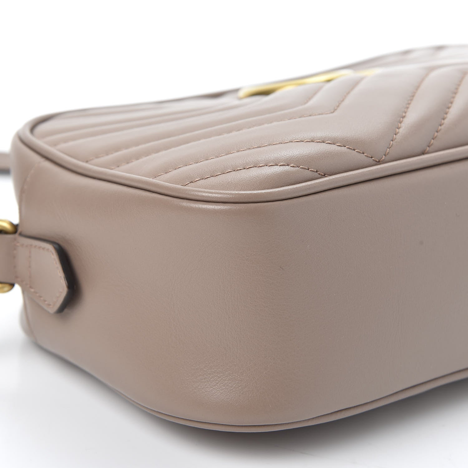 Gucci Calfskin Matelasse Small GG Marmont Chain Shoulder Bag Porcelain Rose 5 of 10