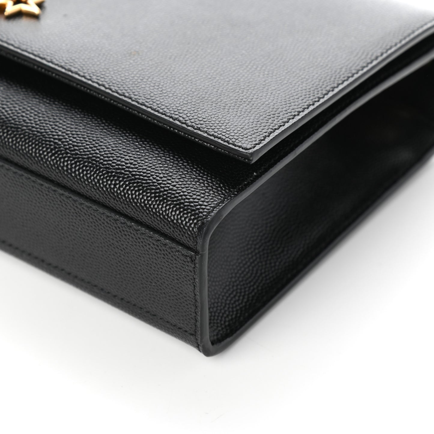 Grain De Poudre Star Studded Monogram Wallet on Chain Black