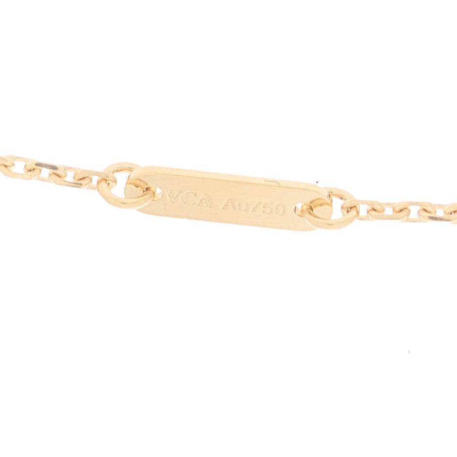 18K Yellow Gold Diamond Mini Frivole Pendant Necklace