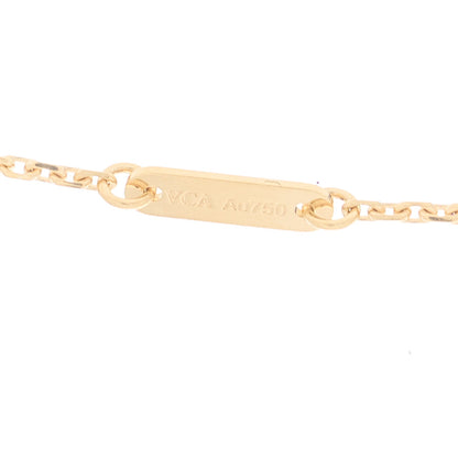 Van Cleef & Arpels 18K Yellow Gold Diamond Mini Frivole Pendant Necklace 4 of 6