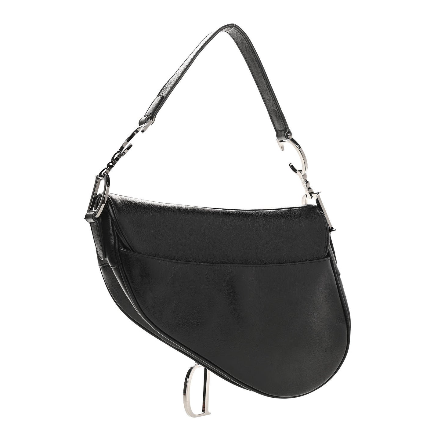 Calfskin Saddle Bag Black