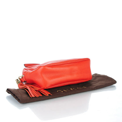 Gucci Pebbled Calfskin Small Soho Disco Bag Tabasco Red 4 of 7