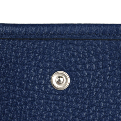Hermes Taurillon Clemence Amazone Evelyne TPM Bleu Saphir Paradis 2 of 11
