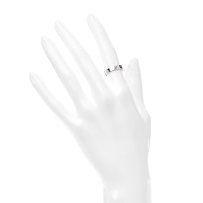 Cartier 18K White Gold 3.5mm LOVE Wedding Band Ring 48 4.5 2 of 5