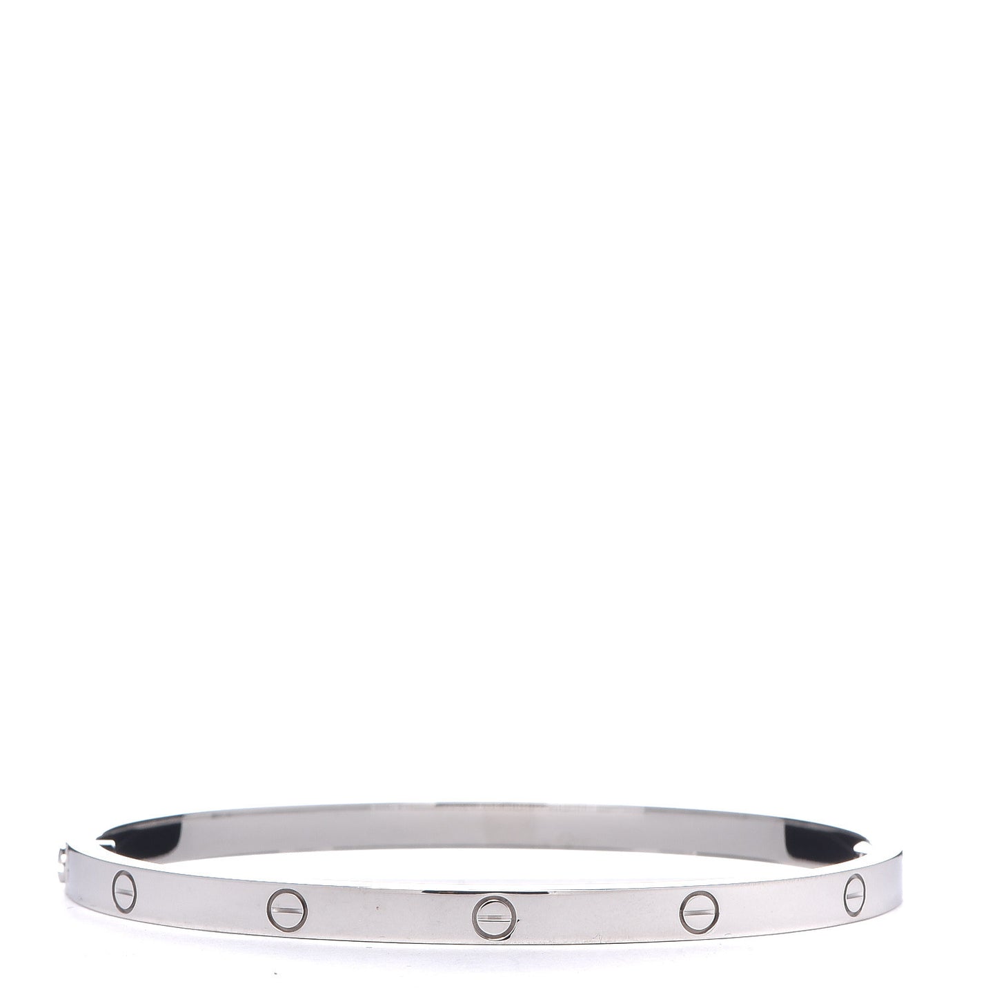 18K White Gold Small LOVE Bracelet 16