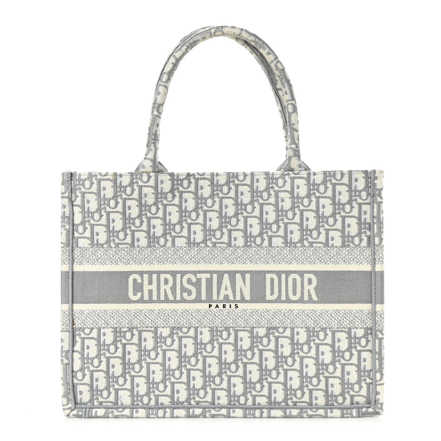 Christian Dior Oblique Medium Book Tote Grey 1 of 9