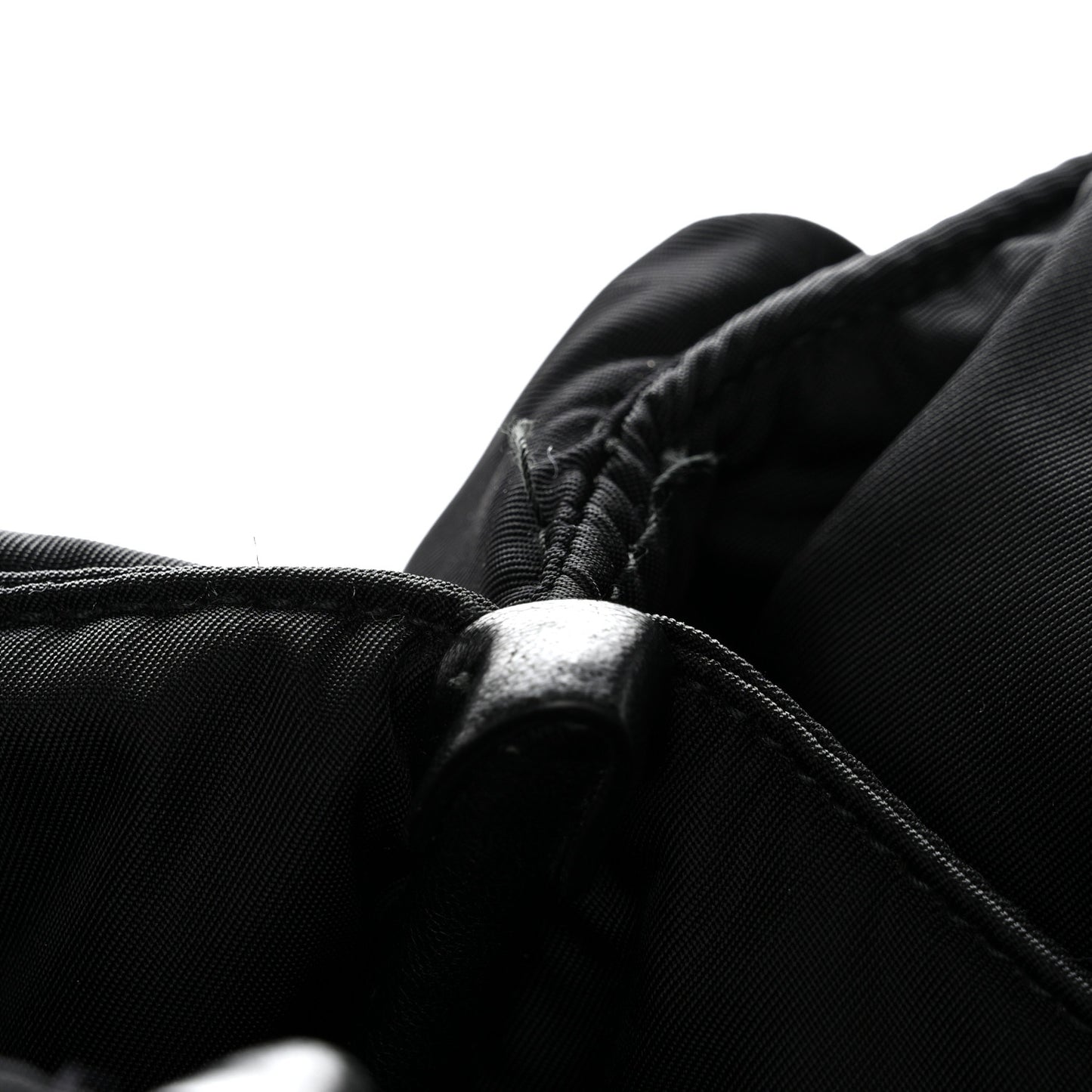 Re-Nylon Padded Large Tote Black