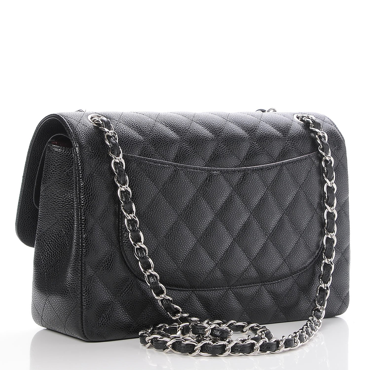 Chanel Caviar Quilted Jumbo Double Flap Black 4 of 9