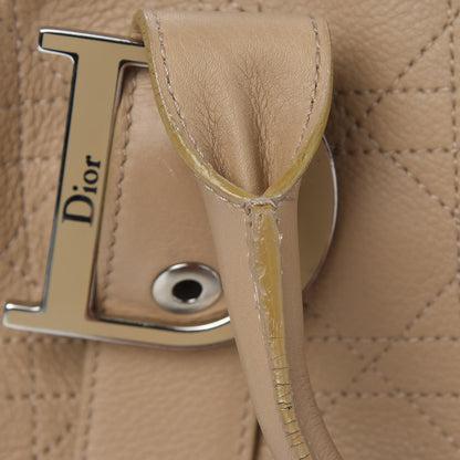 Christian Dior Calfskin Cannage Handbag Camel 13 of 20