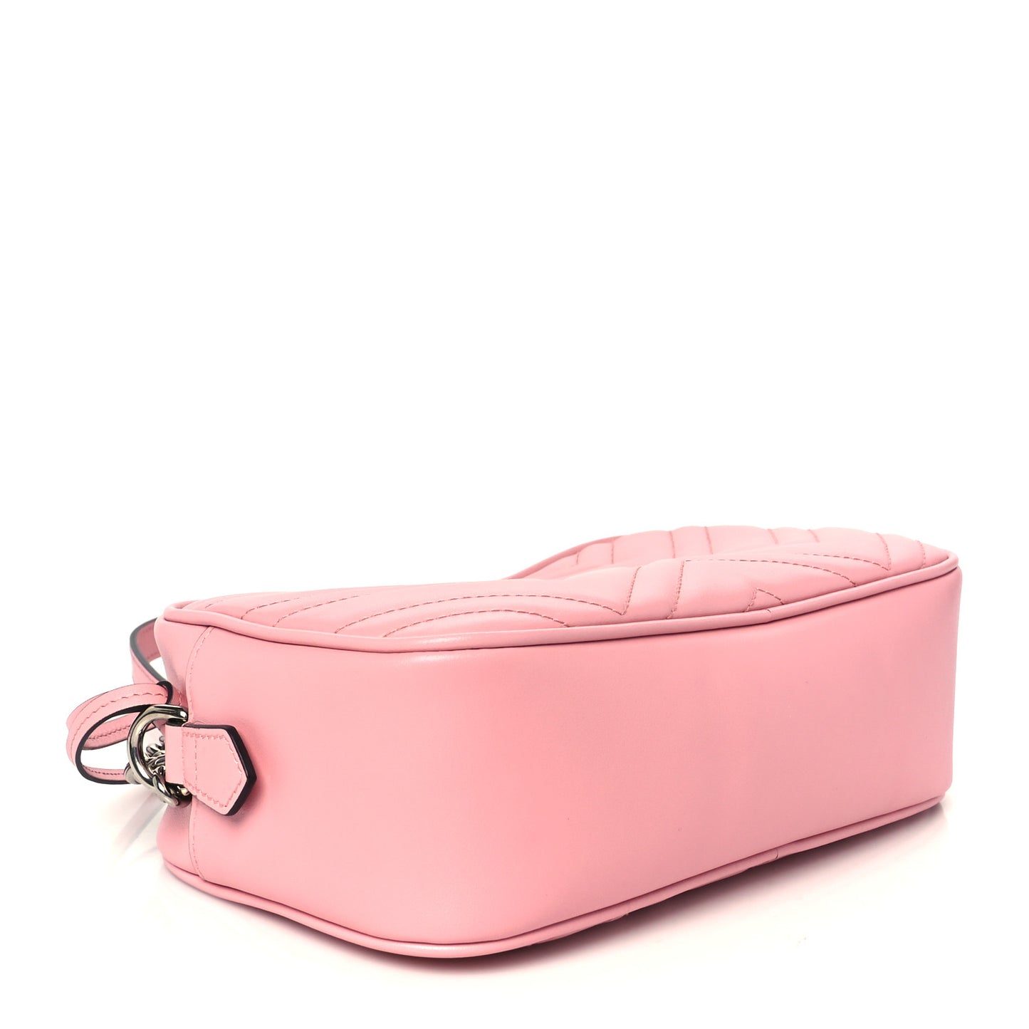 Calfskin Matelasse Small GG Marmont Chain Shoulder Bag Wild Rose