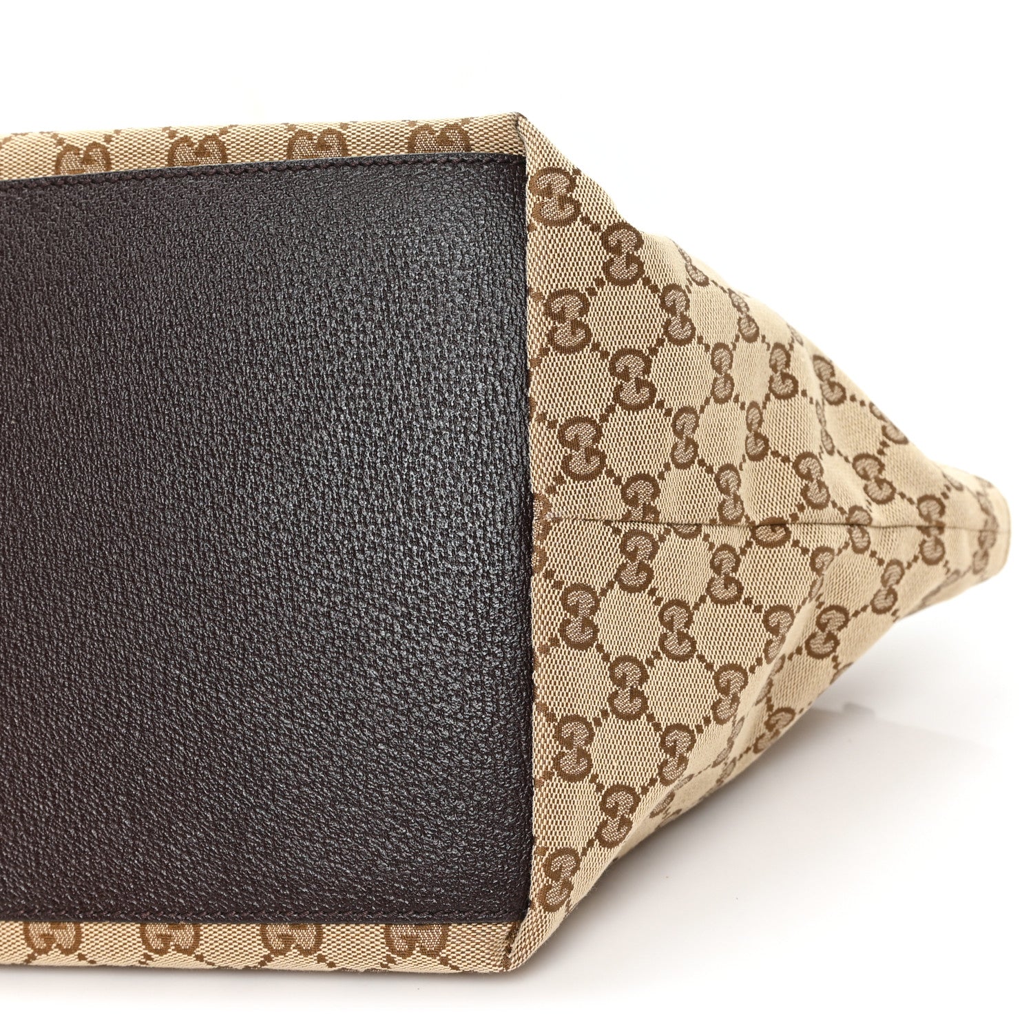 Gucci GG Monogram Small Web Handle Bucket Tote  Dark Brown 10 of 10