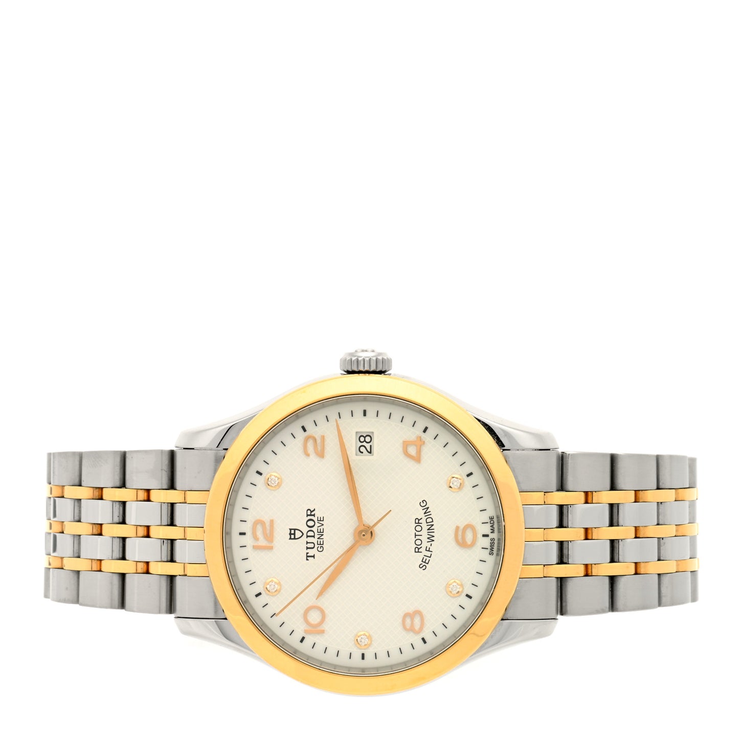 Stainless Steel 18K Rose Gold Diamond 36mm 1926 Automatic Watch White 91451