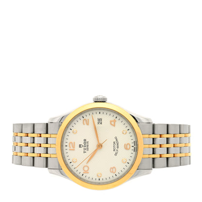 TUDOR Stainless Steel 18K Rose Gold Diamond 36mm 1926 Automatic Watch White 91451 2 of 5