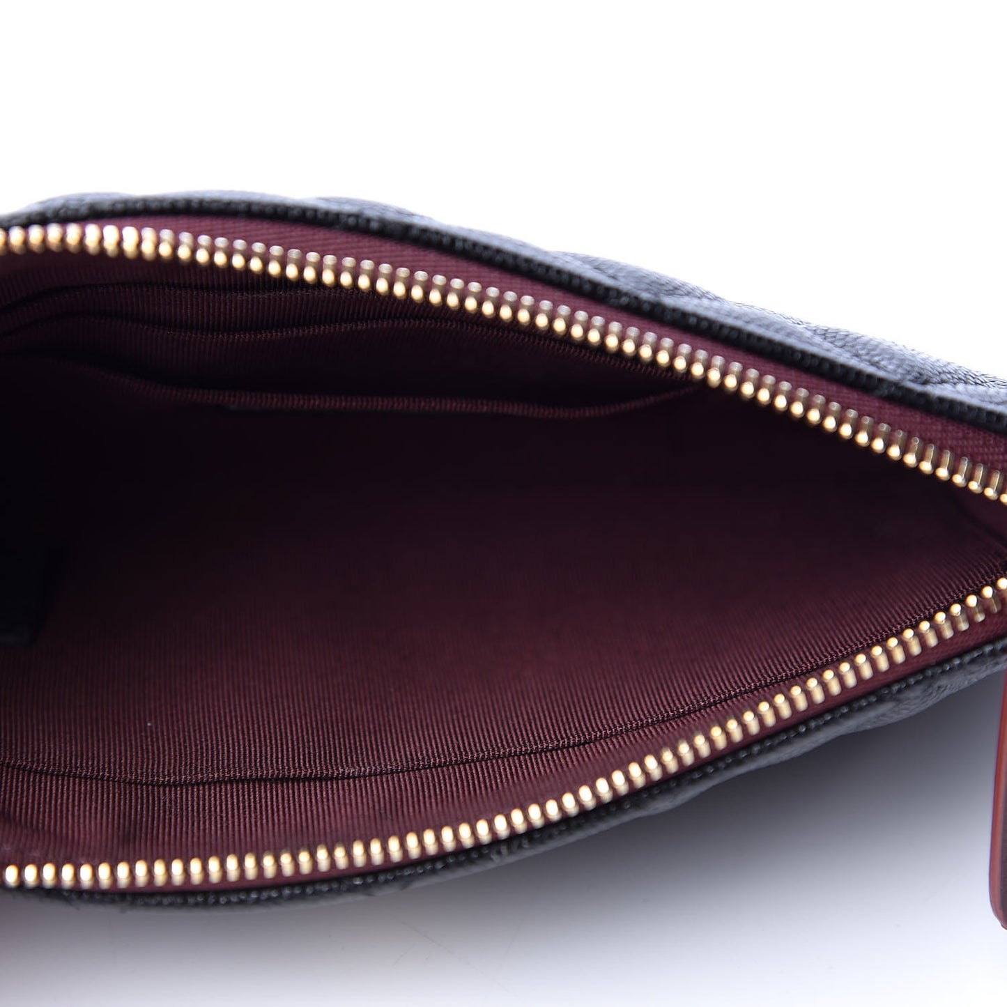 Caviar Quilted Small Pouch Black