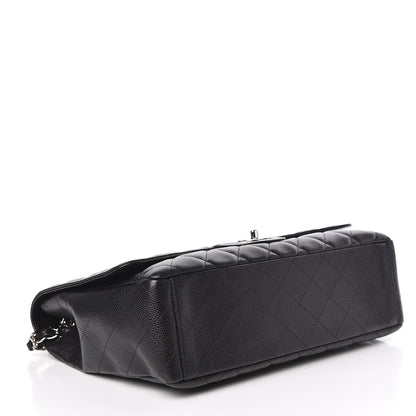 Chanel Caviar Quilted Maxi Single Flap Black 4 of 13
