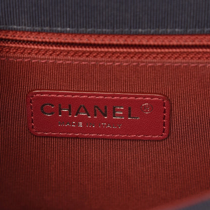Chanel Calfskin Quilted Ballerine Flap Black Blue 6 of 7
