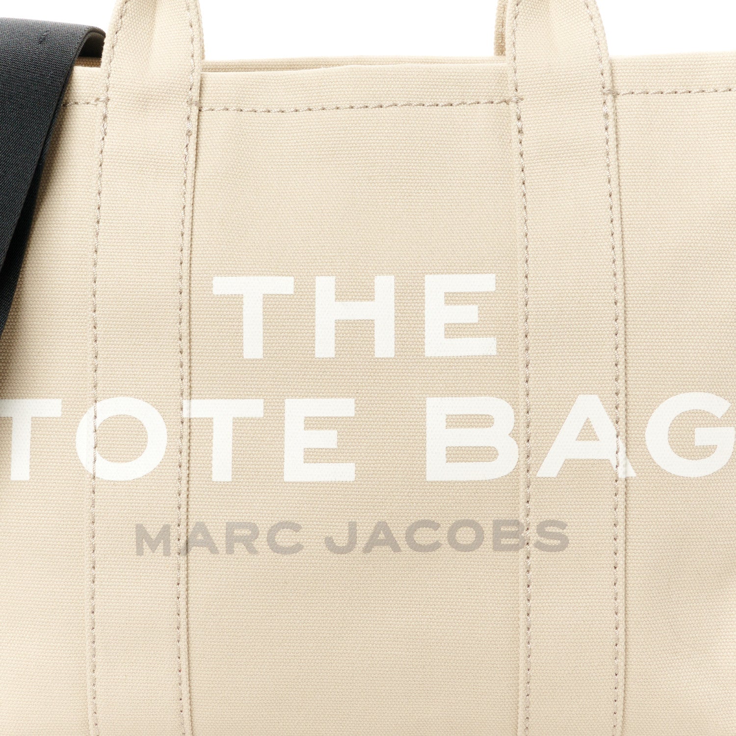 Marc Jacobs Cotton Canvas Medium The Traveler Tote Bag Beige 9 of 11