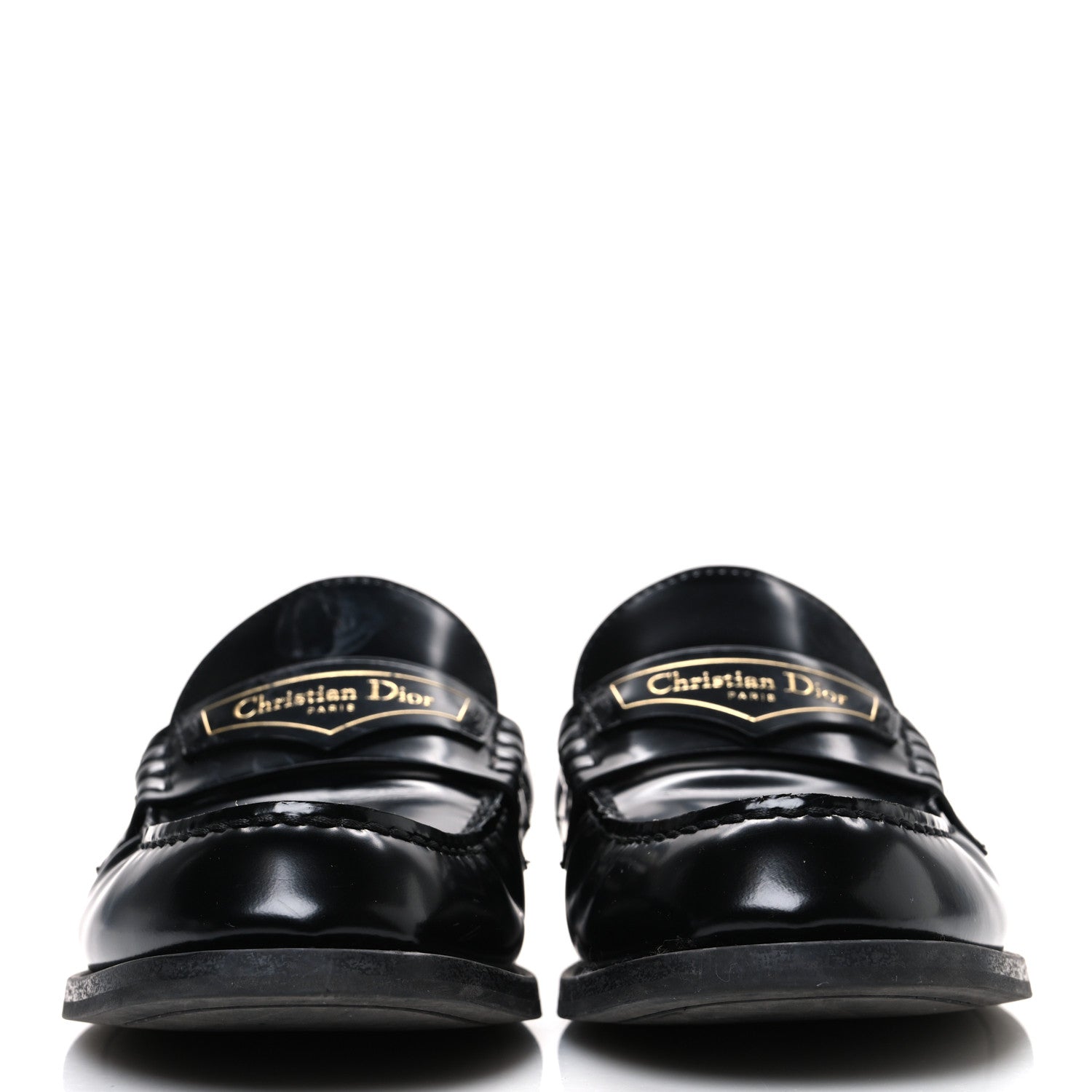 Christian Dior Brushed Calfskin Boy Loafer Mule 36 Black 3 of 11