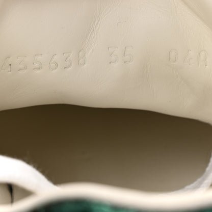 Gucci Calfskin Web Heart Embroidered Womens Ace Sneakers 35 White 8 of 10