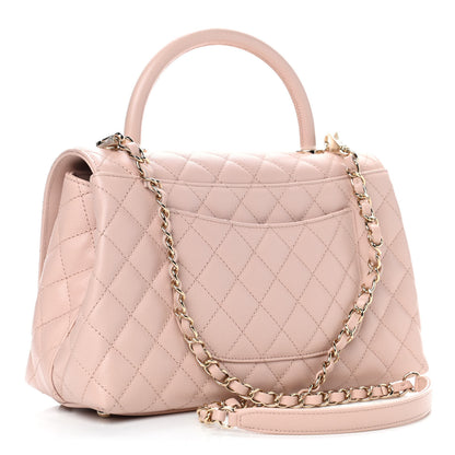 Chanel Caviar Quilted Small Coco Handle Flap Light Pink 2 of 5