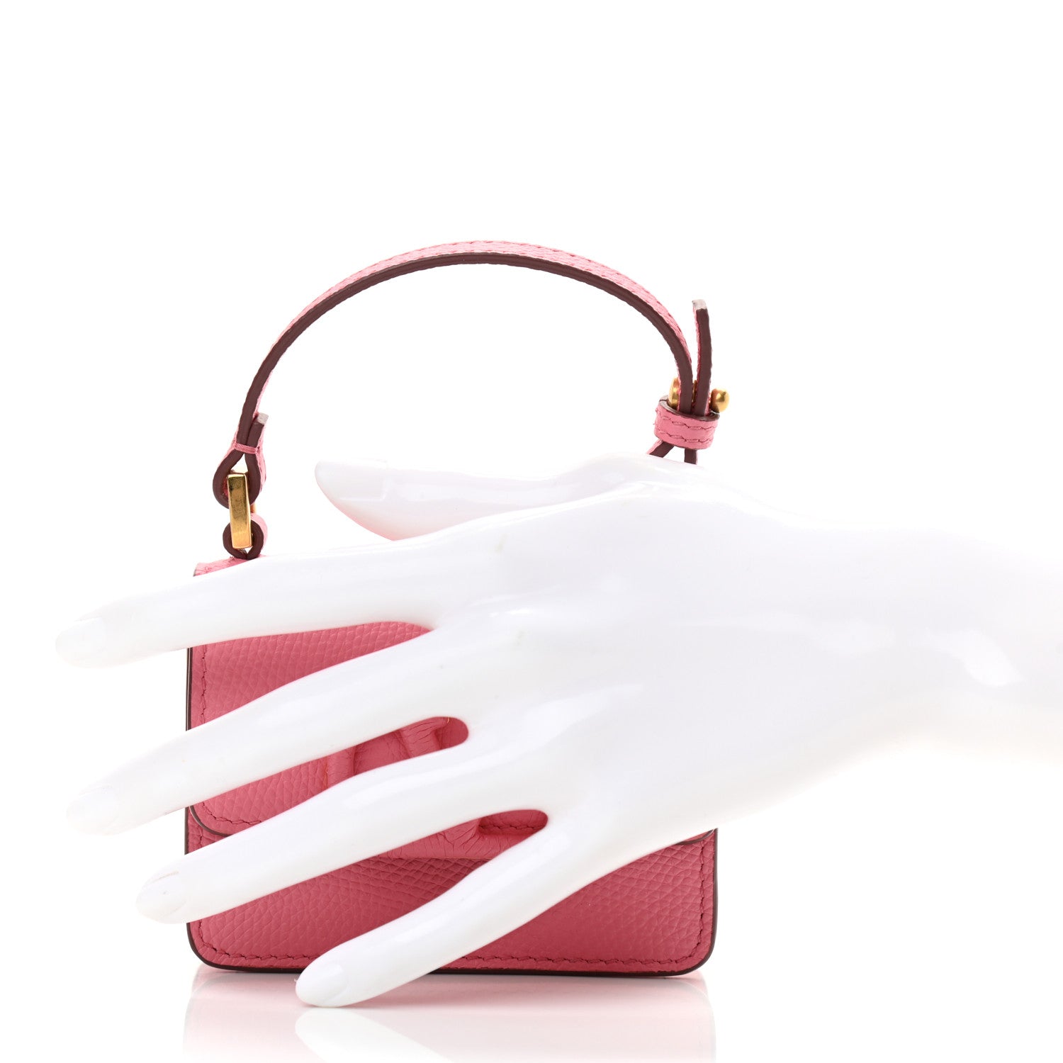 Valentino Garavani Grainy Calfskin Mini VSling Shoulder Bag Flamingo Pink 2 of 12