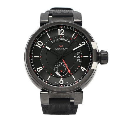 Louis Vuitton PVD Stainless Steel Rubber 42mm Evolution GMT Automatic Watch Black 1 of 5