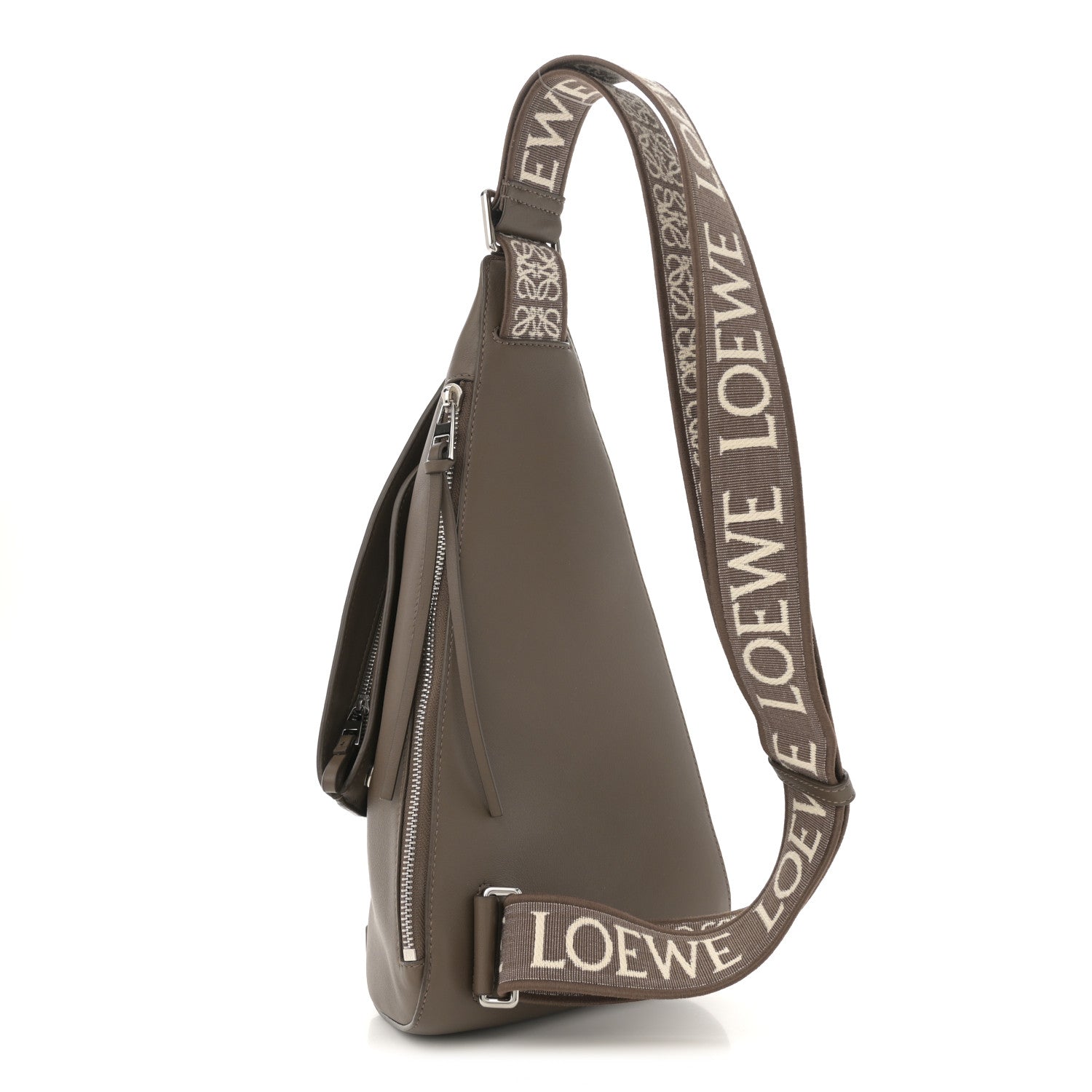 Loewe Soft Grained Calfskin Anton Sling Taupe 2 of 8