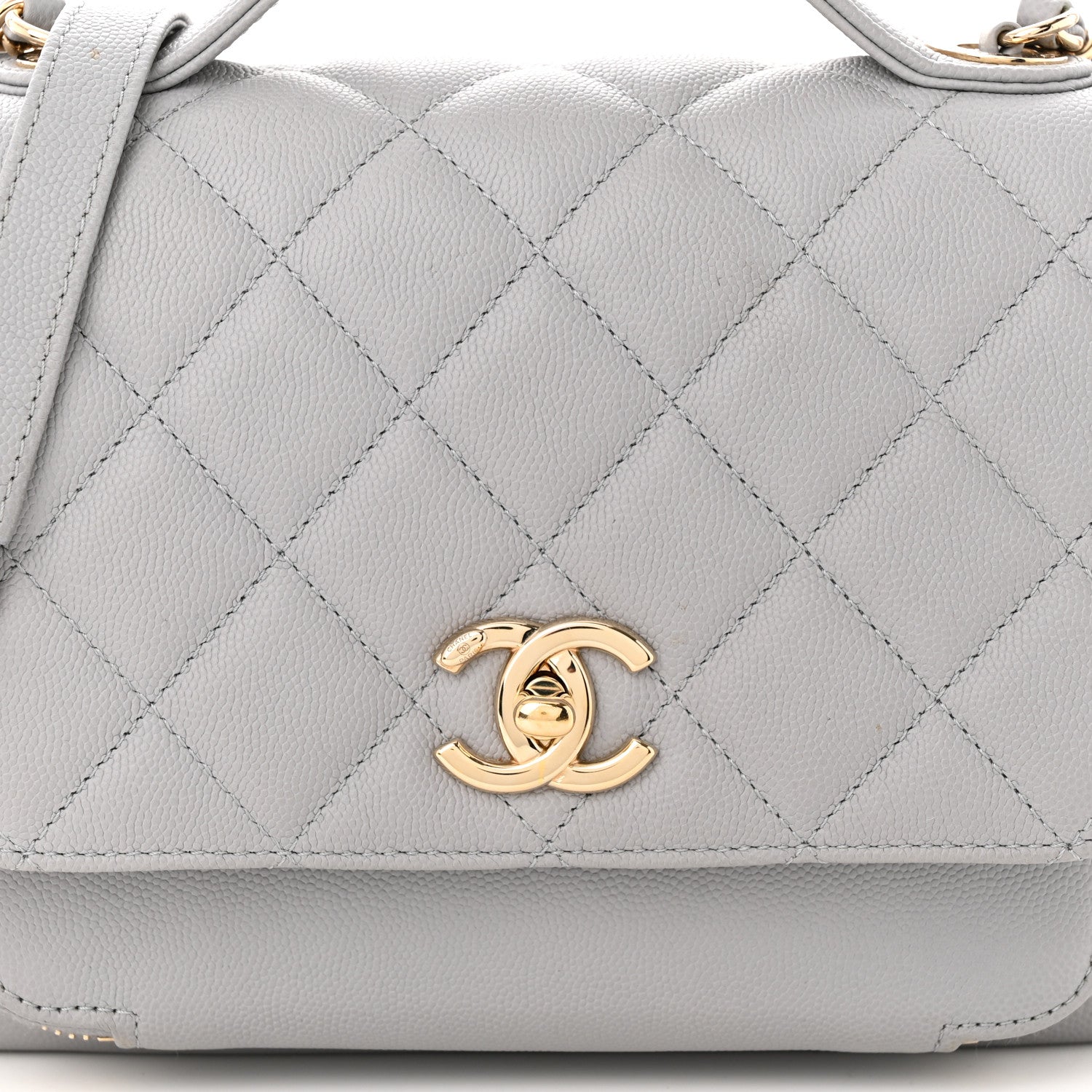 Chanel Caviar Quilted Medium Business Affinity Flap Grey 8 of 11