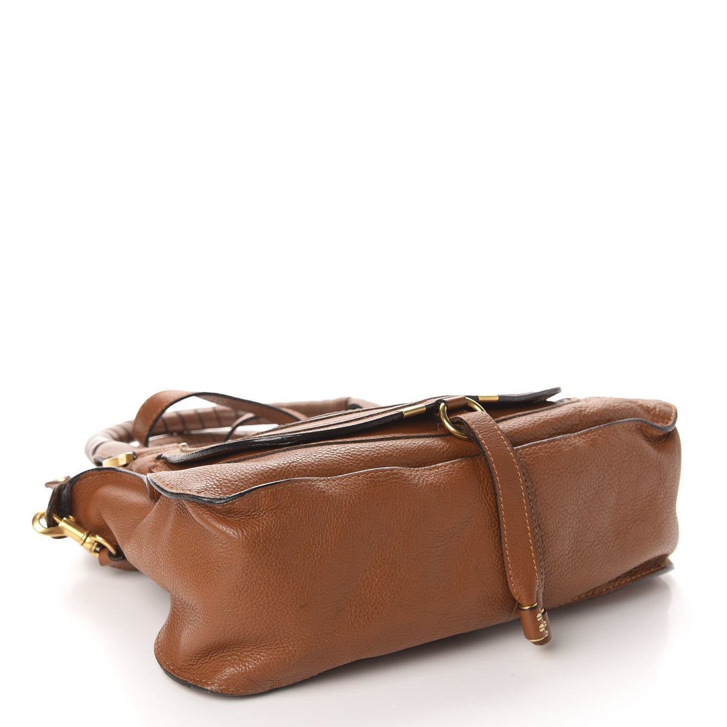 Calfskin Medium Marcie Satchel Tan