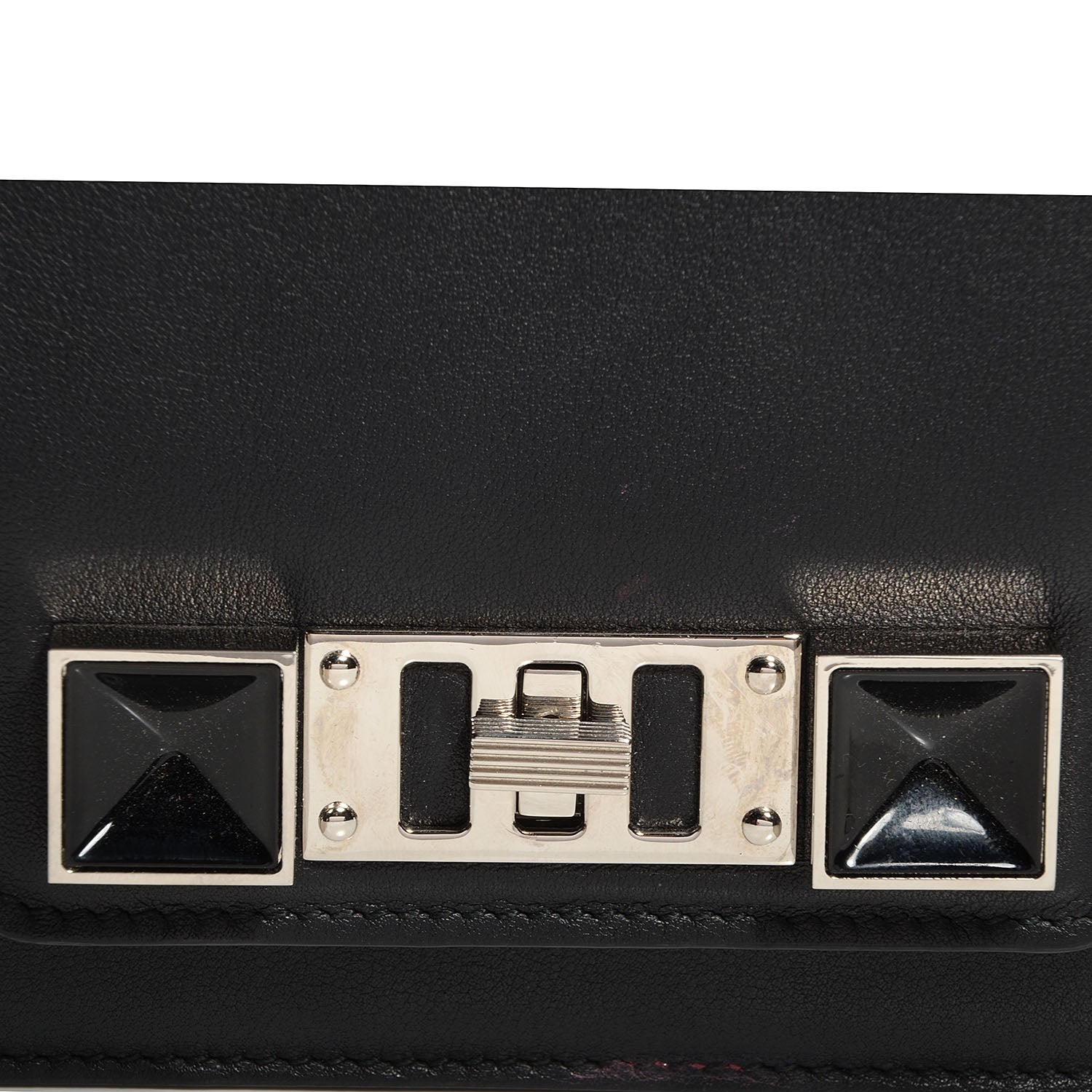 Proenza Schouler Leather PS11 Chain Wallet Black 7 of 8