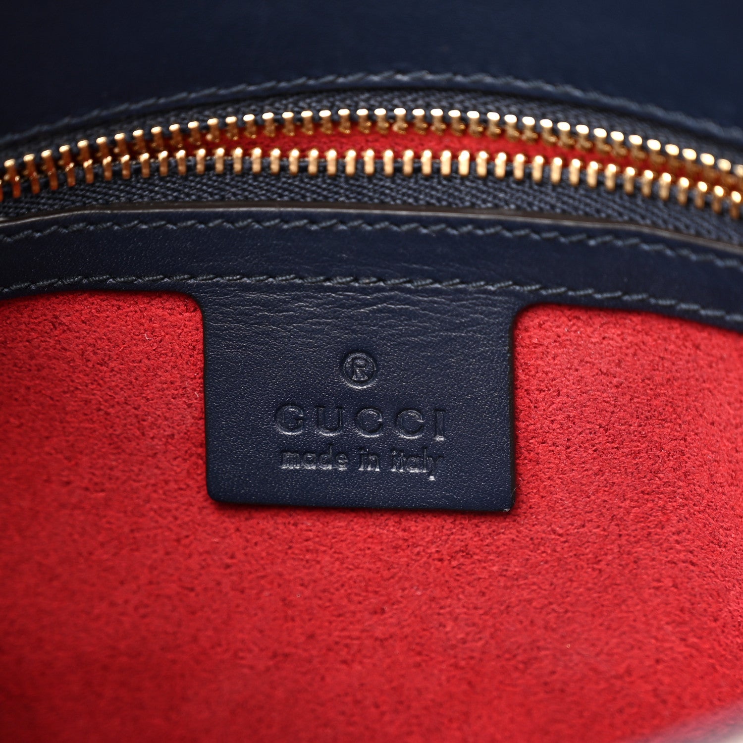 Gucci GG Supreme Monogram Small Messenger Shoulder Bag Beige Blue Navy 11 of 23