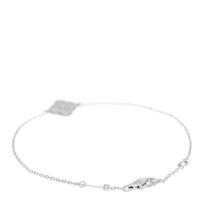 Van Cleef & Arpels 18K White Gold Diamond Sweet Alhambra Bracelet 2 of 5