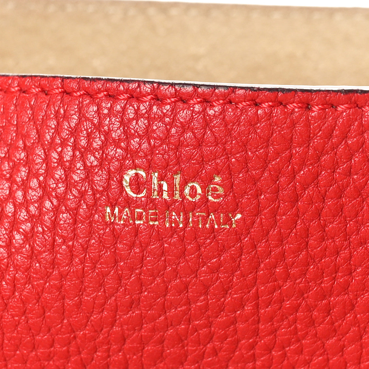 Grained Lambskin Mini Drew Shoulder Bag Plaid Red